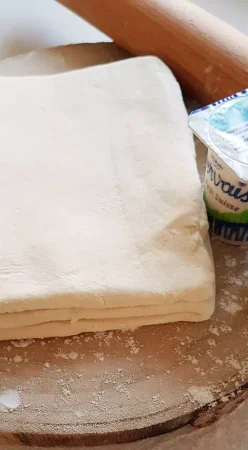 Pâte feuilletée légère