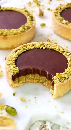 Tartelettes pistache et chocolat