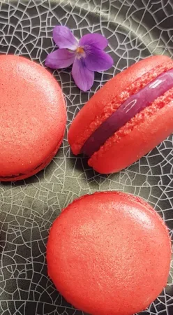 Macarons aux fruits rouges